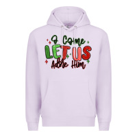 Lilac o come let us adore him christmas Premium Hoodie - MaliasSmallBusiness
