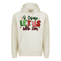 Oatmeal Heather o come let us adore him christmas Premium Hoodie - MaliasSmallBusiness