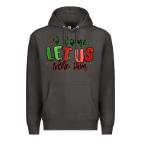 Smoke o come let us adore him christmas Premium Hoodie - MaliasSmallBusiness