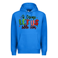 True Royal o come let us adore him christmas Premium Hoodie - MaliasSmallBusiness