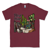 Burgundy west wild Classic Tee - SublimationCraftShop