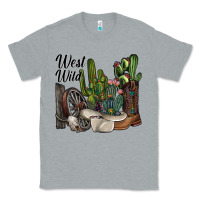 Heather Grey west wild Classic Tee - SublimationCraftShop