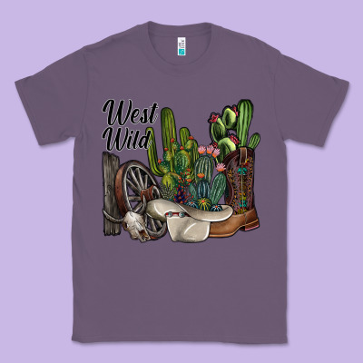 West Wild Classic Tee Designed By Sublimationcraftshop