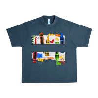 Midnight Navy custom teacher name crayon Urban Heavy Tee - texasbilliewilder