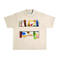 Sandshell custom teacher name crayon Urban Heavy Tee - texasbilliewilder