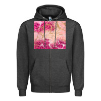 Charcoal Heather pink glitter Zipper Hoodie - JahusDesignShop