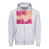 Heather Grey pink glitter Zipper Hoodie - JahusDesignShop