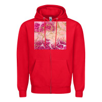 Red pink glitter Zipper Hoodie - JahusDesignShop