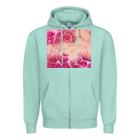 Seafoam pink glitter Zipper Hoodie - JahusDesignShop
