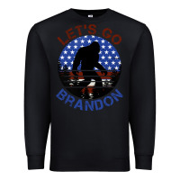 Black let's go brandon bigfoot Premium Sweatshirt - Jasminsmagicworld