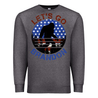Charcoal Heather let's go brandon bigfoot Premium Sweatshirt - Jasminsmagicworld