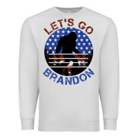 Dove Grey let's go brandon bigfoot Premium Sweatshirt - Jasminsmagicworld