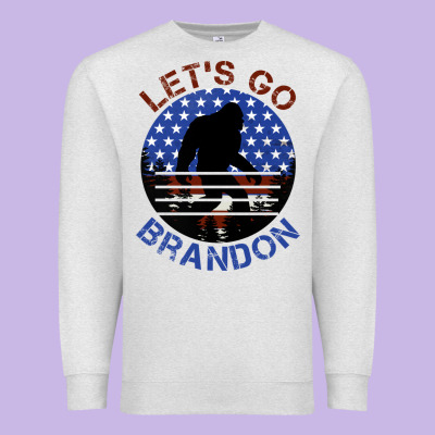 Let's Go Brandon Bigfoot Premium Sweatshirt Designed By Jasminsmagicworld