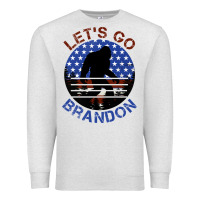Oatmeal Heather let's go brandon bigfoot Premium Sweatshirt - Jasminsmagicworld