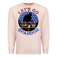 Pale Pink let's go brandon bigfoot Premium Sweatshirt - Jasminsmagicworld