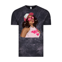 Cloud Black pink sunglasses afro black girl Vintage Tee - texasbilliewilder