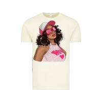 Vintage Arctic pink sunglasses afro black girl Vintage Tee - texasbilliewilder