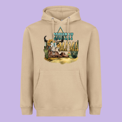 Country Mama Heavyweight Hoodie Designed By Nancycooperartshop