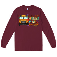 Burgundy captain of struggle bus busdriver Long Sleeve Tee - CowhideDigitalArt