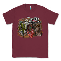Burgundy western Classic Tee - SublimationCraftShop