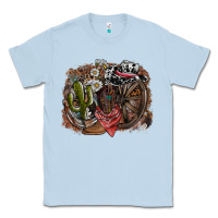 Dusty Blue western Classic Tee - SublimationCraftShop