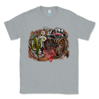 Heather Grey western Classic Tee - SublimationCraftShop