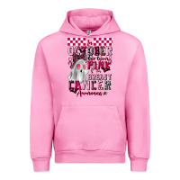 Fuchsia Pink pink ghost breast cancer awareness Urban Hoodie - LillyAllenDesigns