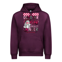 Mauve Wine pink ghost breast cancer awareness Urban Hoodie - LillyAllenDesigns