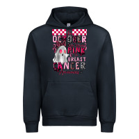 Navy pink ghost breast cancer awareness Urban Hoodie - LillyAllenDesigns