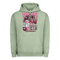 Pigment Oil Green pink ghost breast cancer awareness Urban Hoodie - LillyAllenDesigns