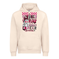 Sandshell pink ghost breast cancer awareness Urban Hoodie - LillyAllenDesigns