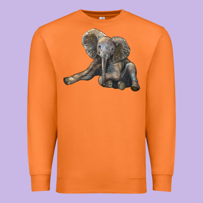 Baby Elephant Premium Sweatshirt Designed By Lillyallendesigns