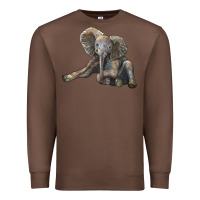 Chestnut Baby Elephant Premium Sweatshirt - LillyAllenDesigns