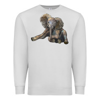 Dove Grey Baby Elephant Premium Sweatshirt - LillyAllenDesigns