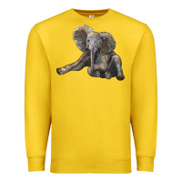 Lemon Baby Elephant Premium Sweatshirt - LillyAllenDesigns