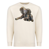 Sandshell Baby Elephant Premium Sweatshirt - LillyAllenDesigns