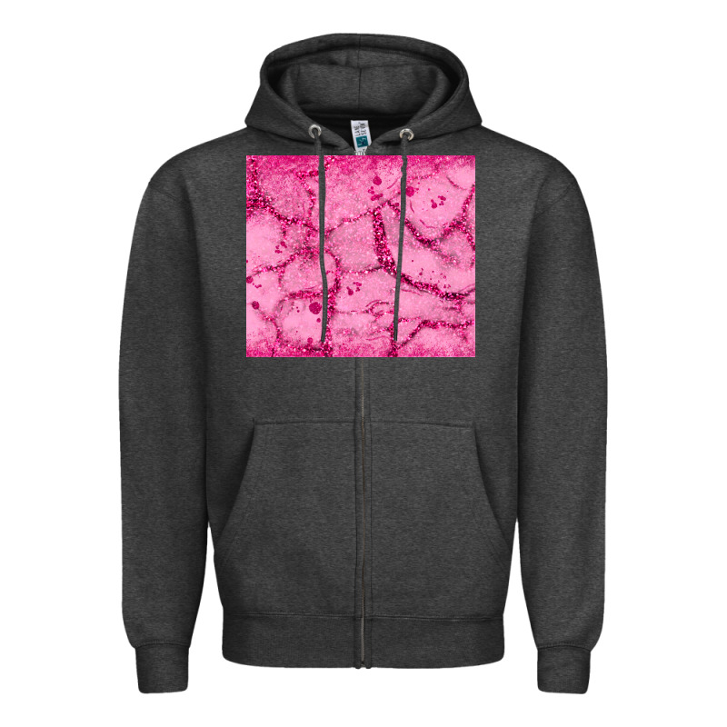 Pink Glitter Zipper Hoodie by JahusDesignShop | Teevron