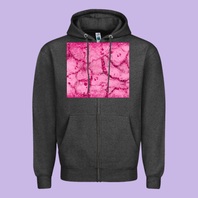 Pink Glitter Zipper Hoodie Designed By Jahusdesignshop