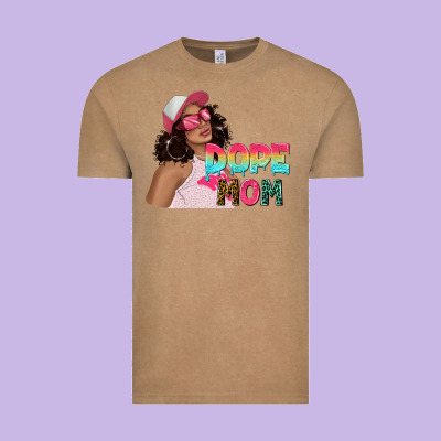 Vintage Tee pink sunglasses afro black girl dope mom
