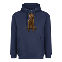 Navy chesapeake bay retriever Heavyweight Hoodie - LillyAllenDesigns