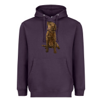Plum chesapeake bay retriever Heavyweight Hoodie - LillyAllenDesigns