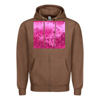 Chestnut pink glitter Zipper Hoodie - JahusDesignShop