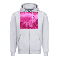 Heather Grey pink glitter Zipper Hoodie - JahusDesignShop