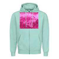 Seafoam pink glitter Zipper Hoodie - JahusDesignShop