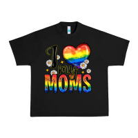 Black i love my moms Urban Heavy Tee - Zillion Design Studio