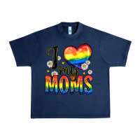 Navy i love my moms Urban Heavy Tee - Zillion Design Studio