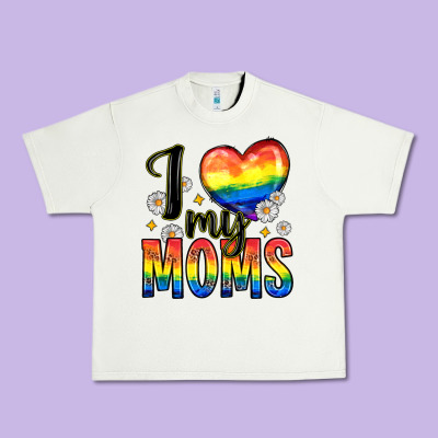 I Love My Moms Urban Heavy Tee Designed By Zillion Design Studio