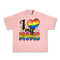 Salmon i love my moms Urban Heavy Tee - Zillion Design Studio