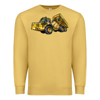 Antique Gold Articulated Hauler Premium Sweatshirt - LillyAllenDesigns