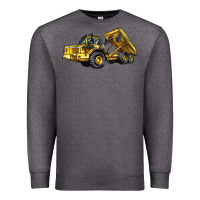 Charcoal Heather Articulated Hauler Premium Sweatshirt - LillyAllenDesigns